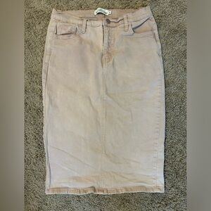 Blush pink Jean skirt